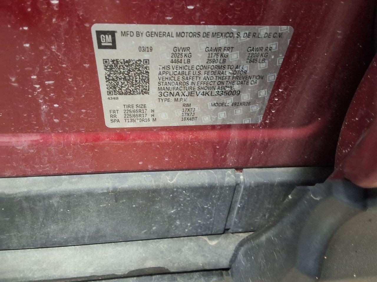 Automatic Transmission FWD 1.5L Fits 18-19 EQUINOX 1716879
