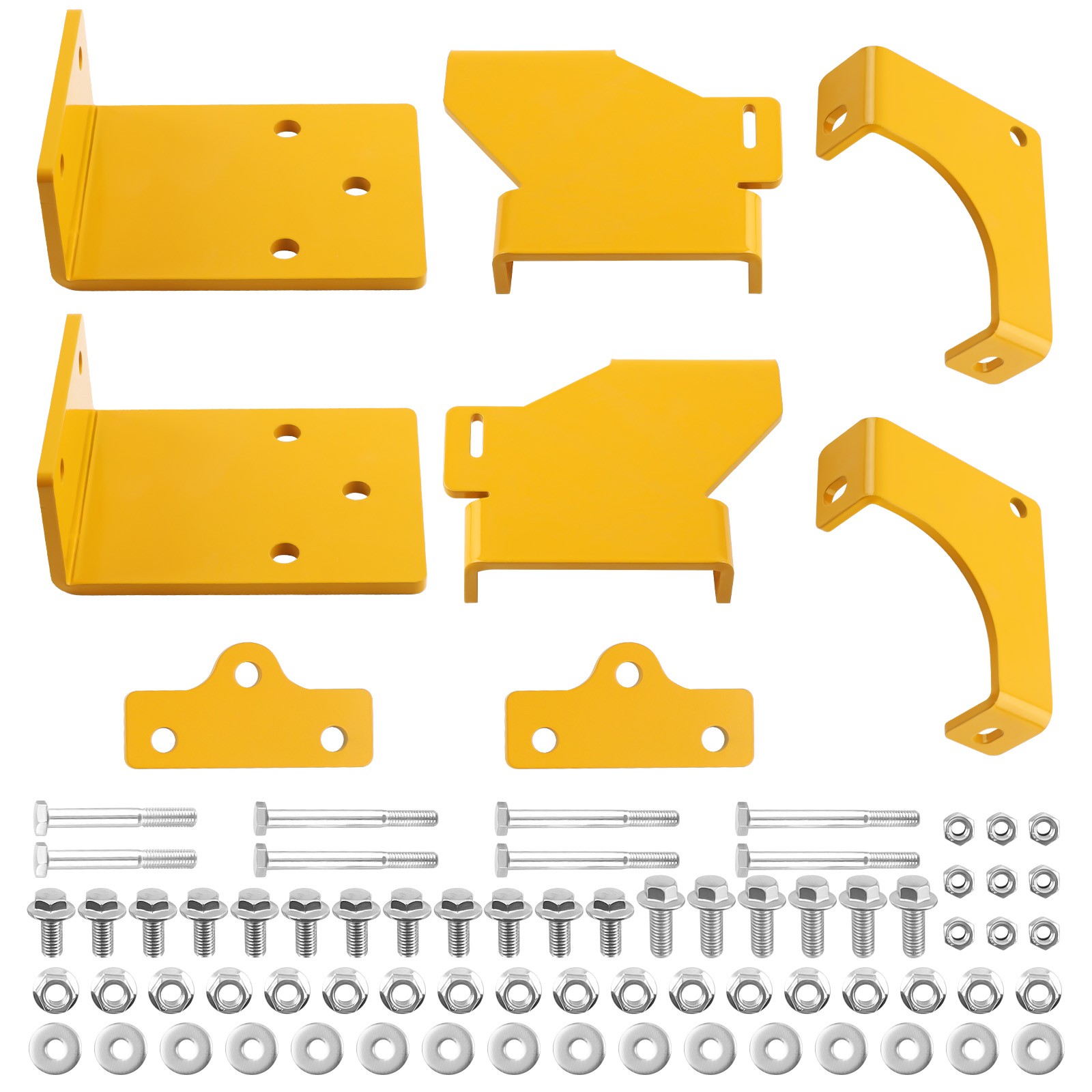 1 Pair Universal 45 Deg Fixed Side Mount Steel Brackets For Sparco Bucket Seat