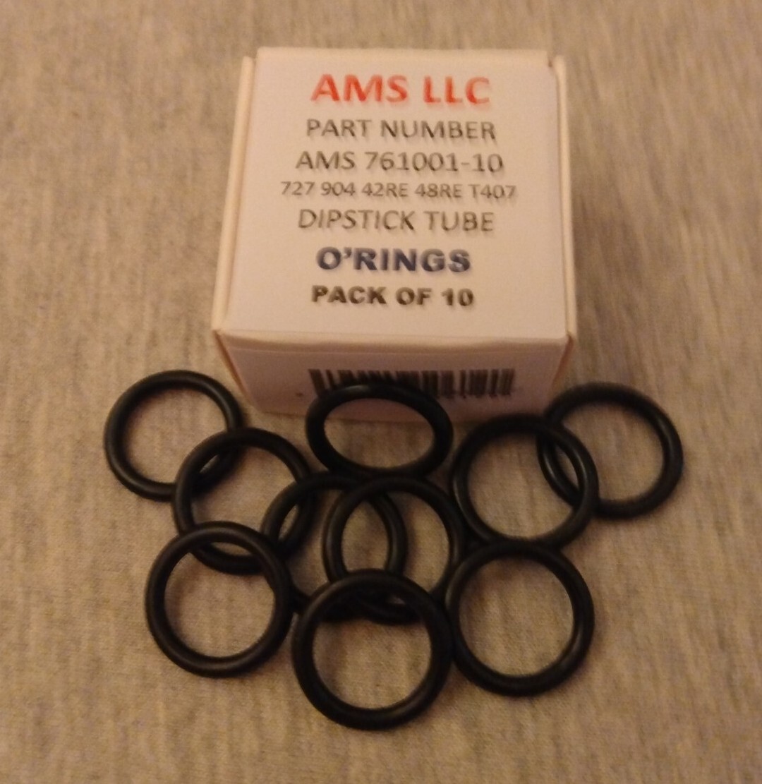 PACK OF 10 Chrysler 727 904 518 Torqueflite Dipstick Tube O-Rings AMS 762001-10