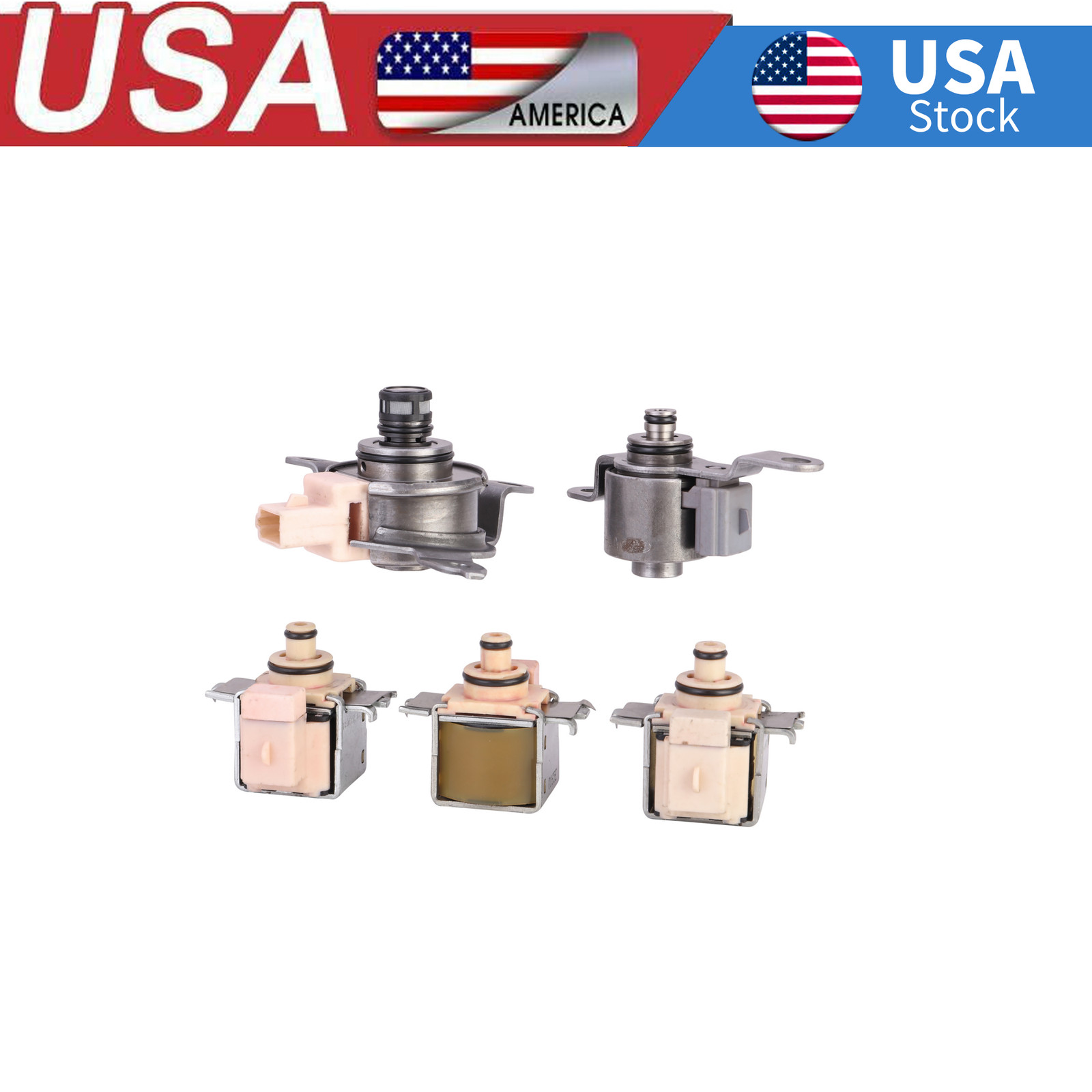 5Pcs Transmission Solenoid Shift TCC EPC Kit Fits Ford AX4S AX4N 4F50N 1997+