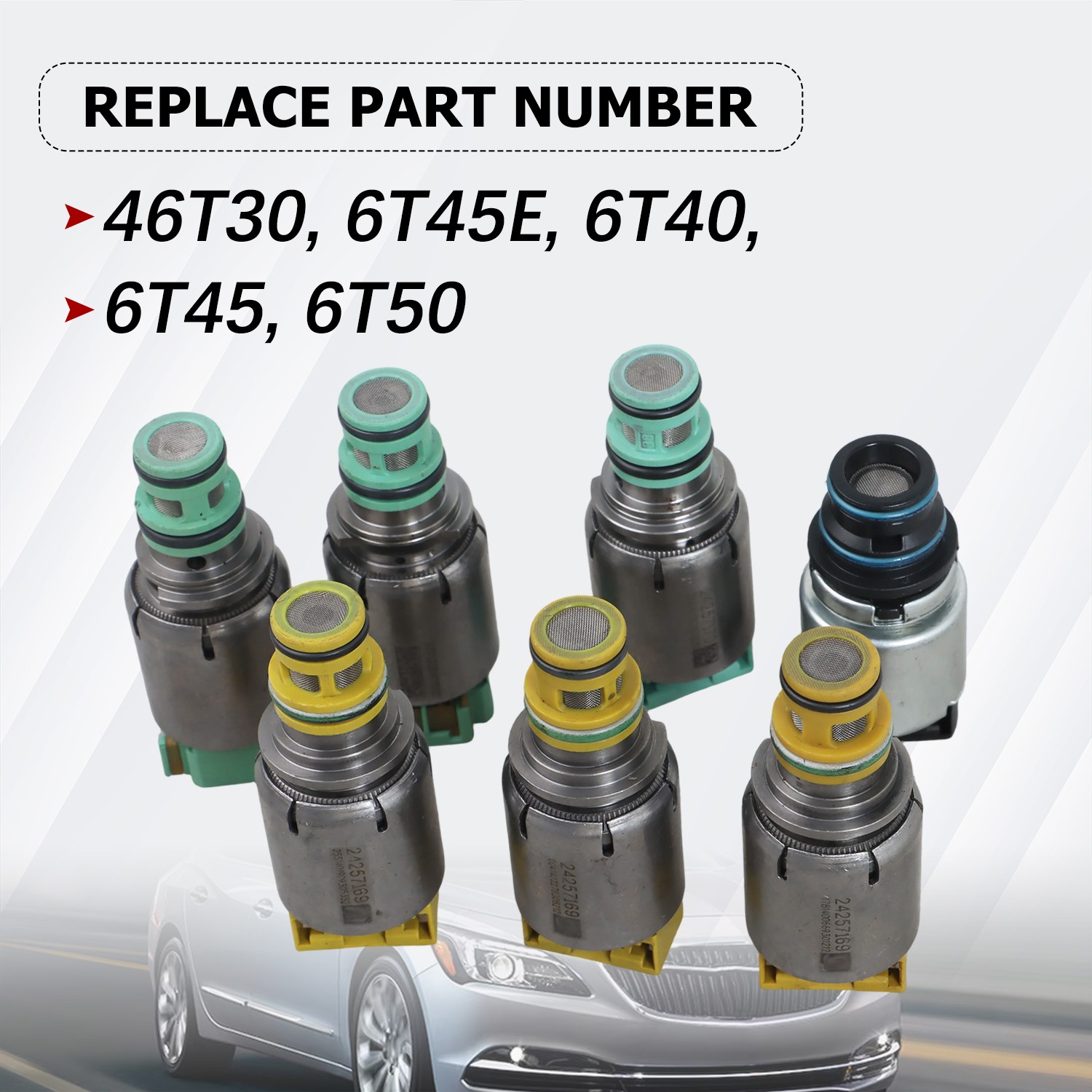 Shift Solenoid Kit For 6T45E 6T40 Chevy Buick Cruze LaCrosse Malibu