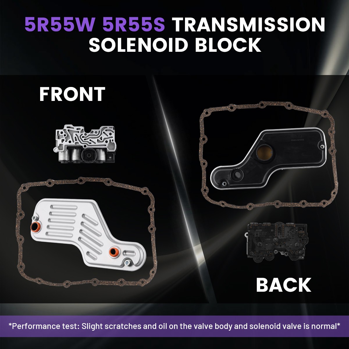 5R55W 5R55S Transmission Solenoid Kit Fits Ford Explorer Mustang 4L2P-7A100-CA