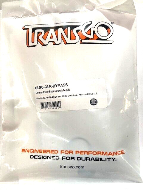 TransGo Cooler Flow Bypass Kit 6L80 6L90 8L90 10L90, 6L80-CLR-BYPASS