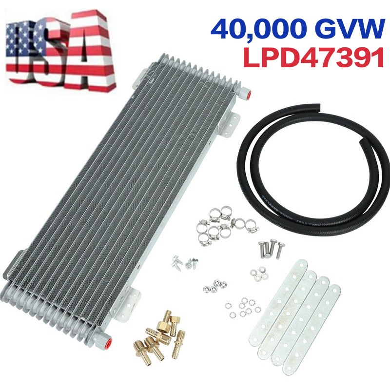 Tru-Cool Oil Cooler Kit 40000 GVW LPD47391 Heavy Duty Plate Style #/