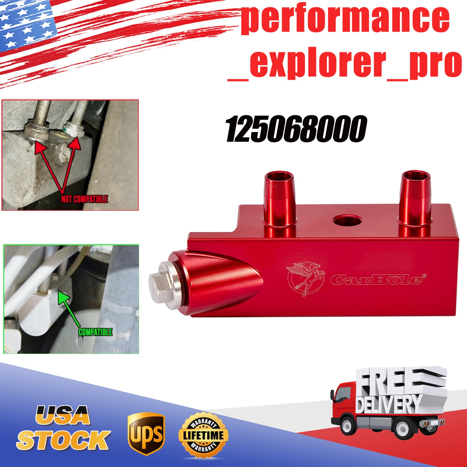High Performance Trans Fluid Thermal Bypass Valve 125068000For 2014-2018 GM 6L80