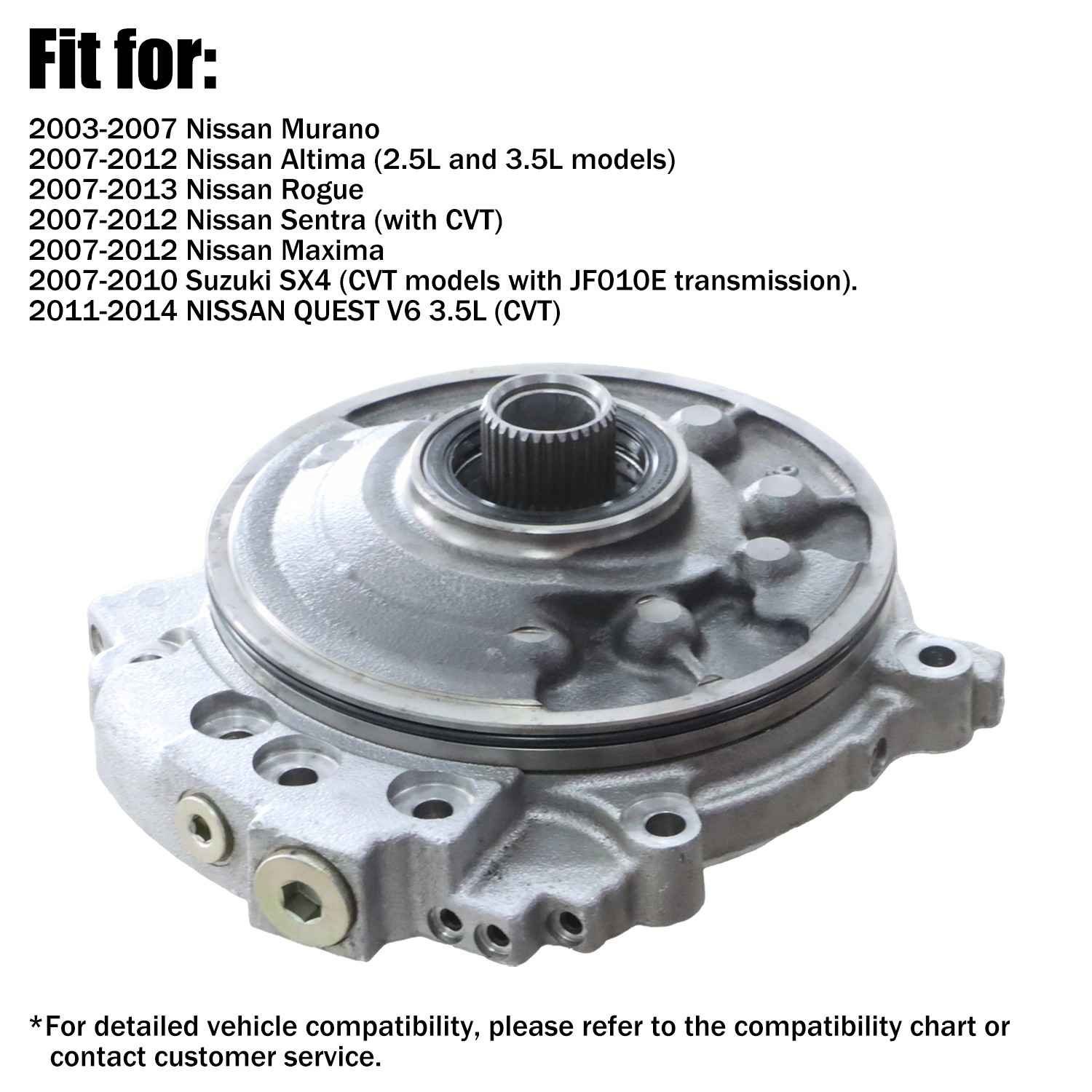 CVT Transmission Oil Pump for Nissan Murano 2003-Up RE0F09A RE0F09B JF010E