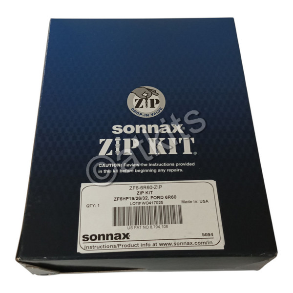ZIP KIT� FOR GEN 1 ZF6. WITHOUT 053 PLATE, 6R60/75/80 (2009-2014), ZF6HP19/26/32