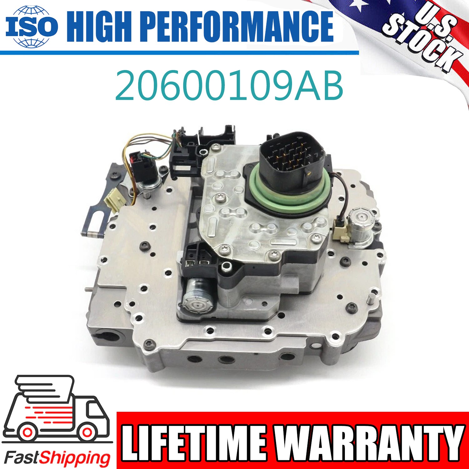 TRANSPEED 62TE Transmission Valve Body W／Solenoid Kit 6 Speed For DODGE Chrysler