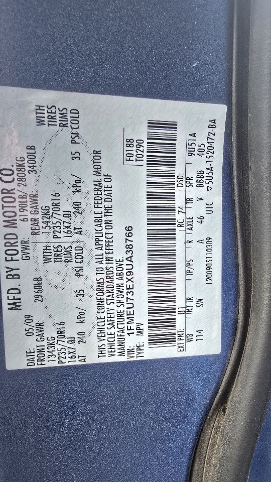 Transfer Case Excluding Sport Trac 4.0L Fits 08-10 EXPLORER 31317421