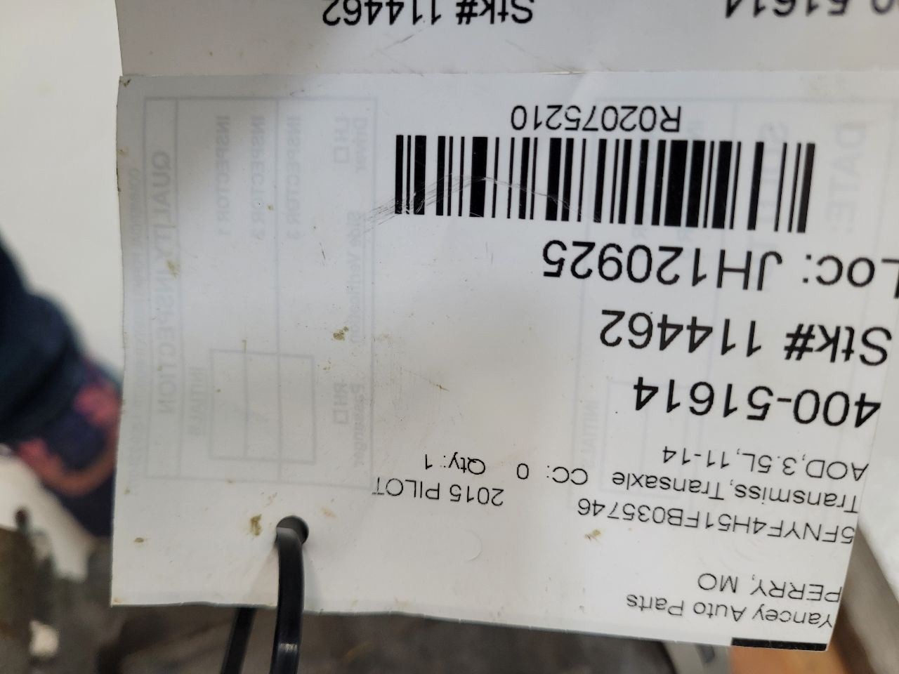 2010 – 2015 Honda Pilot Automatic Transmission 3.5L AWD