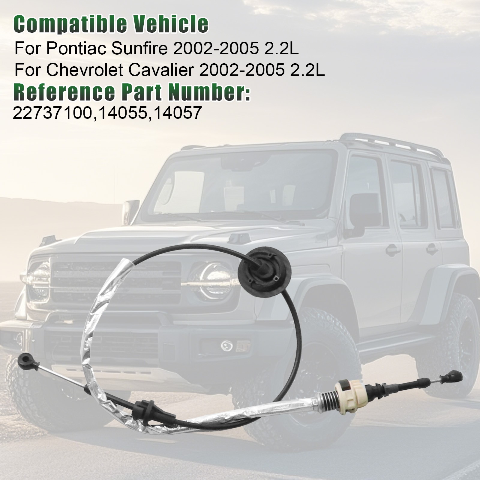 Automatic Trans. Shifter Cable For 02-05 Chevy Cavalier Pontiac Sunfire 22737100