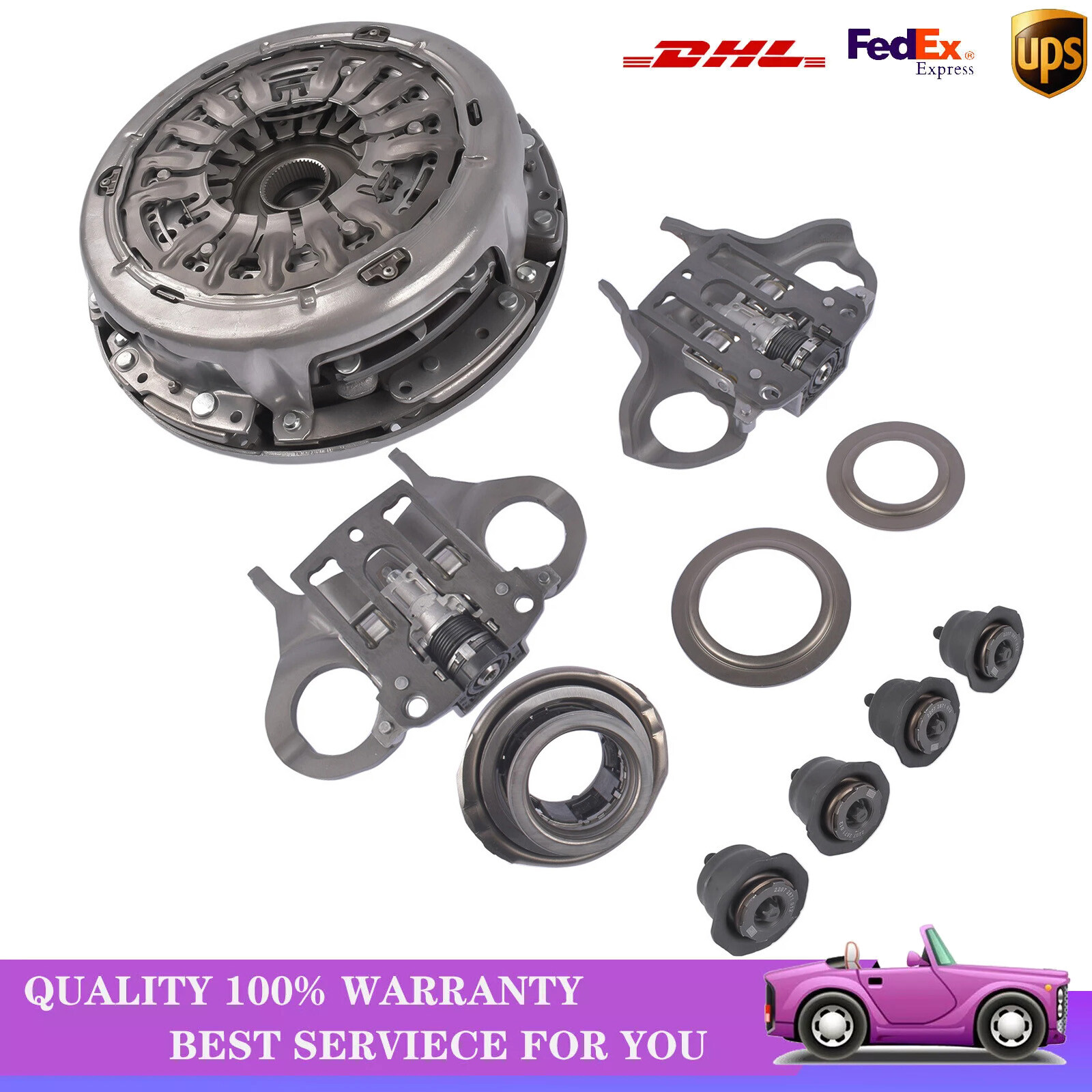 Auto Trans Clutch Pressure Plate & Clutch Fork Kit for Ford Focus Fiesta 11-19