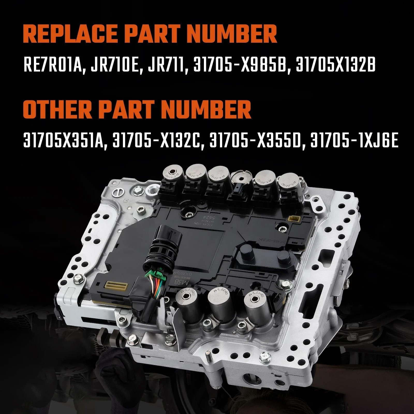 Valve Body TCM 31705-X132B RE7R01A Programmed, For 2014-2019 Infinity Q50 Q60