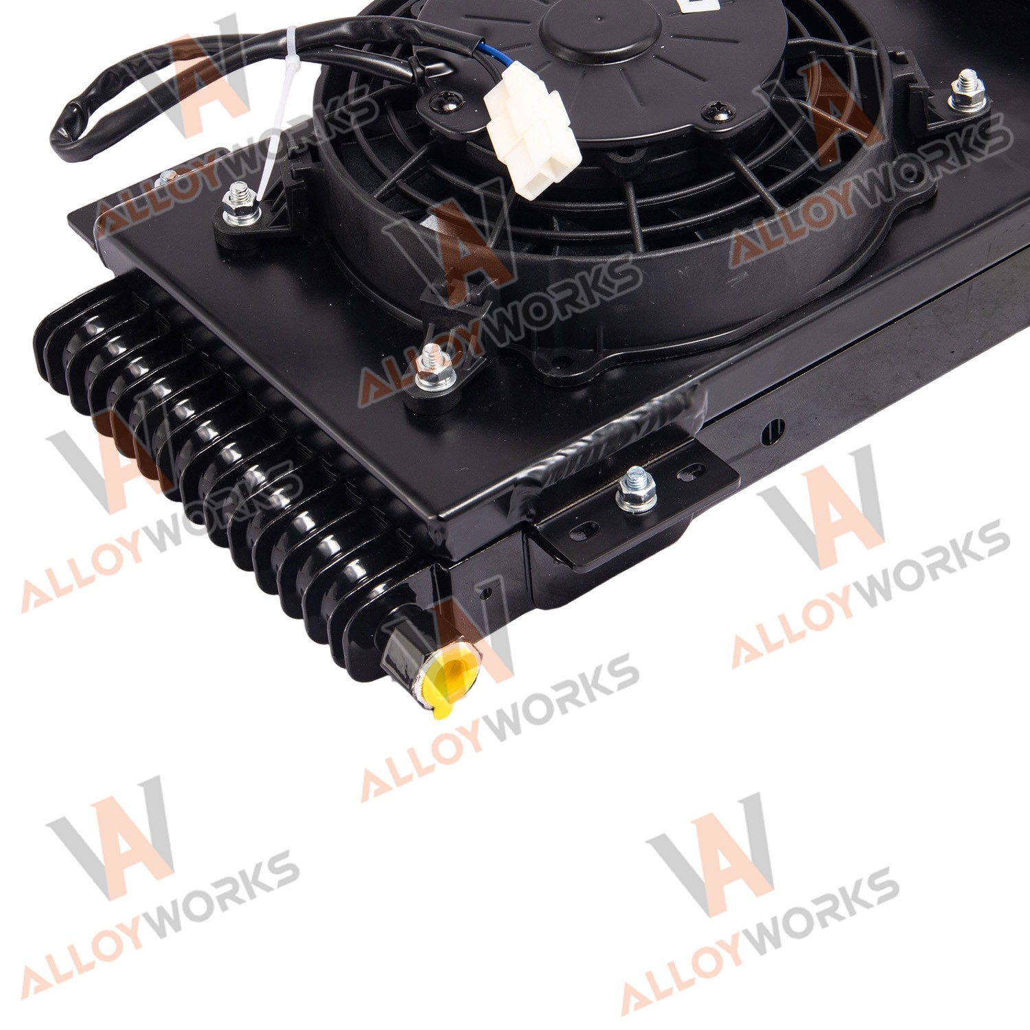 Transmission Oil Cooler+Shroud+6” 120W Fans Kit For GVW Max 40,000 40K LPD47391