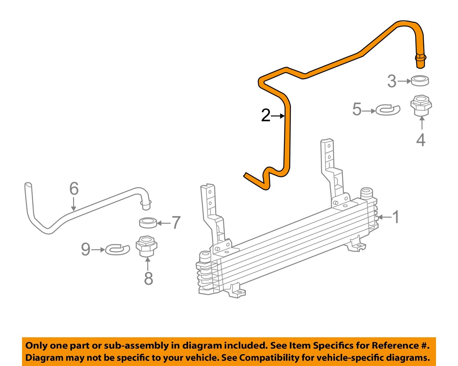 GM OEM 11-14 Sierra 2500 HD Cooling Trans Oil Cooler-Outlet Pipe 20987032