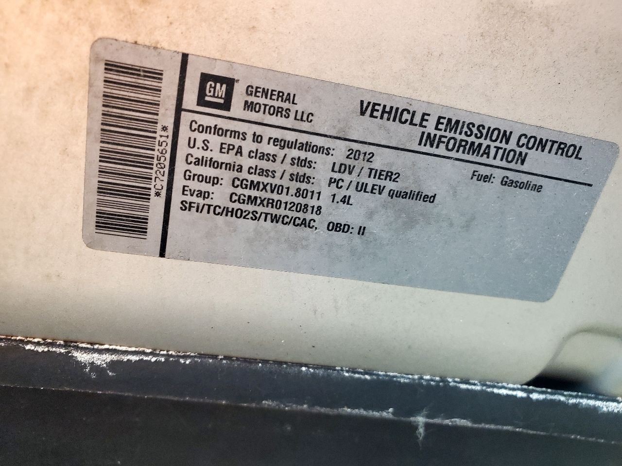 Automatic Transmission From 2012 Chevy Cruze