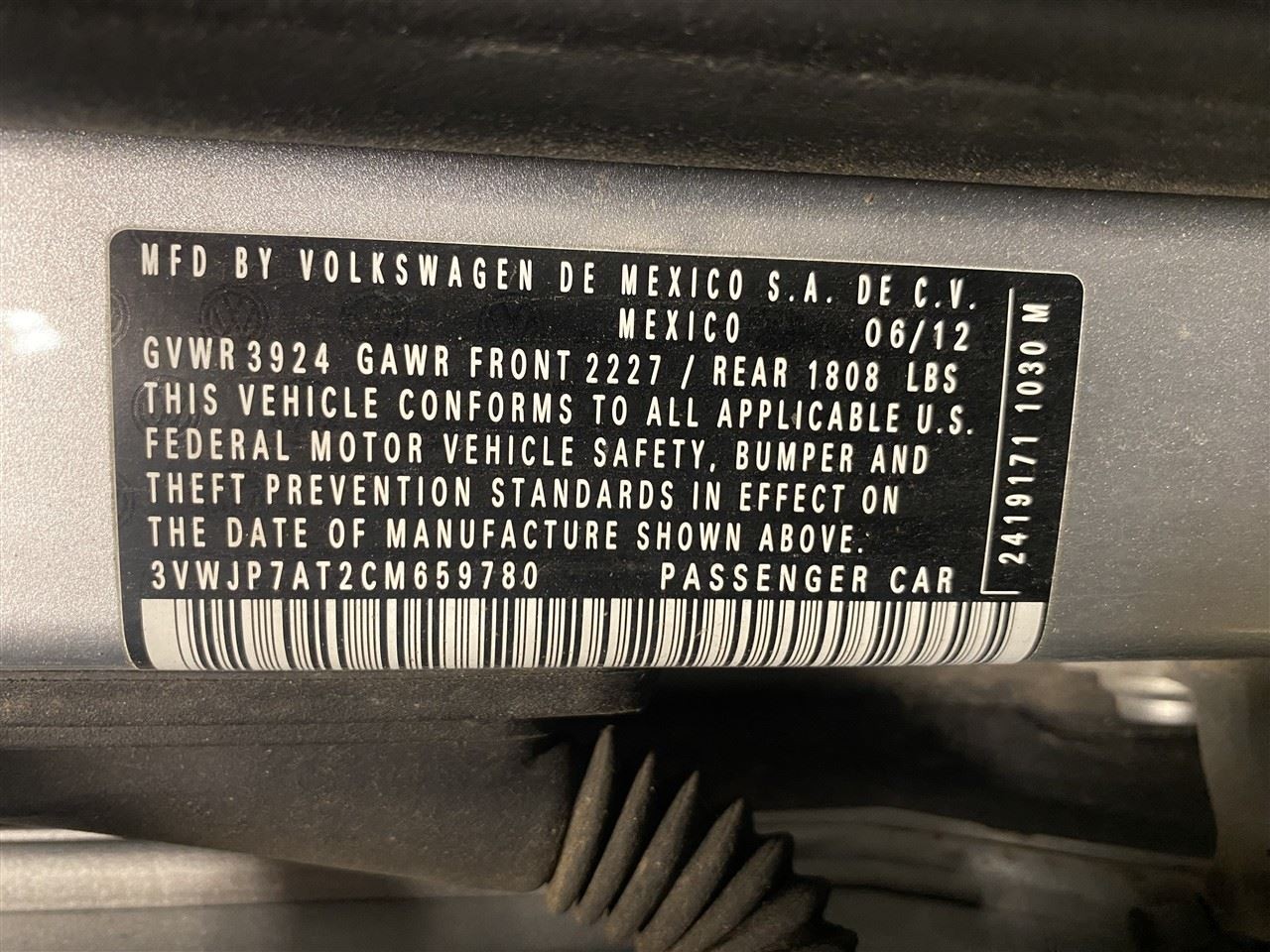 2012 12 VW Beetle Hatchback Automatic Transmission Oil Cooler 116951