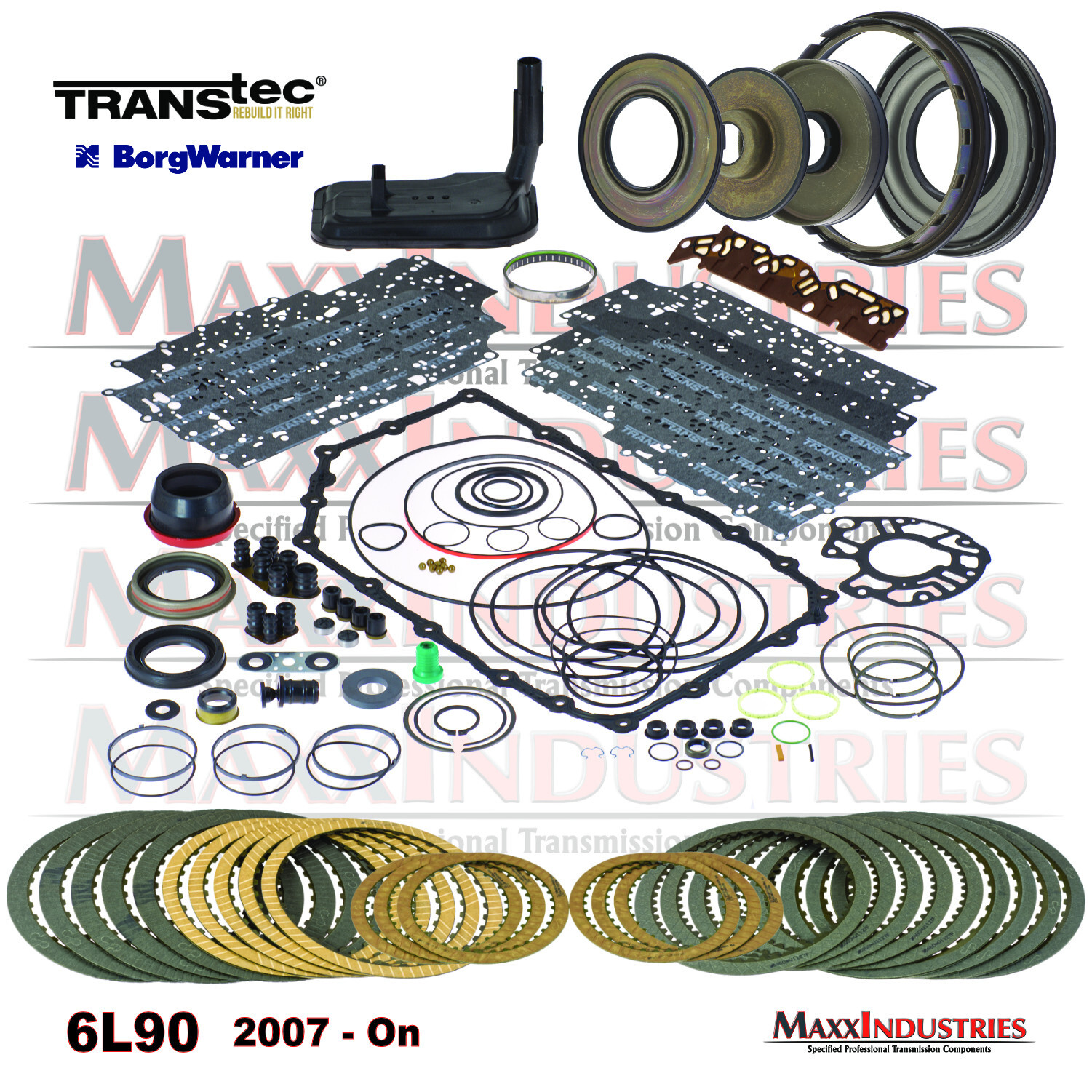 6L90 Transmissi​on Rebuild kit with Pistons Frictions and Filter – Gaskets Seals
