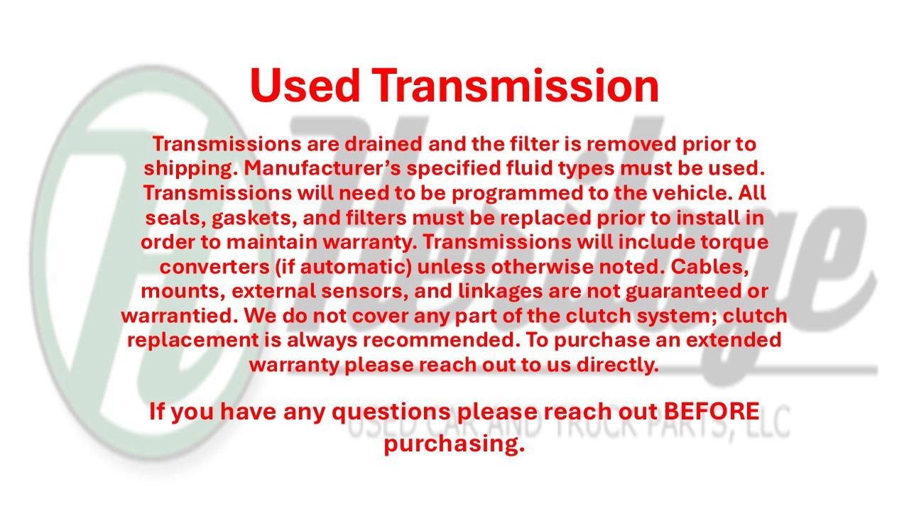 2014 2015 2016 Jeep Compass OEM Automatic Transmission CVT 2.0L