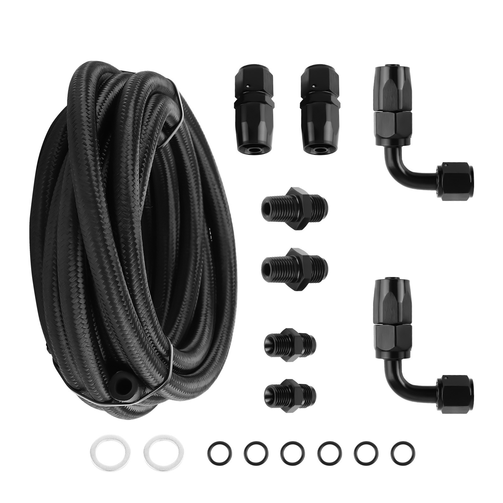Transmission Cooler Hose Line 6AN Hose Line Kit15ft For GM 4L60E 4L65E