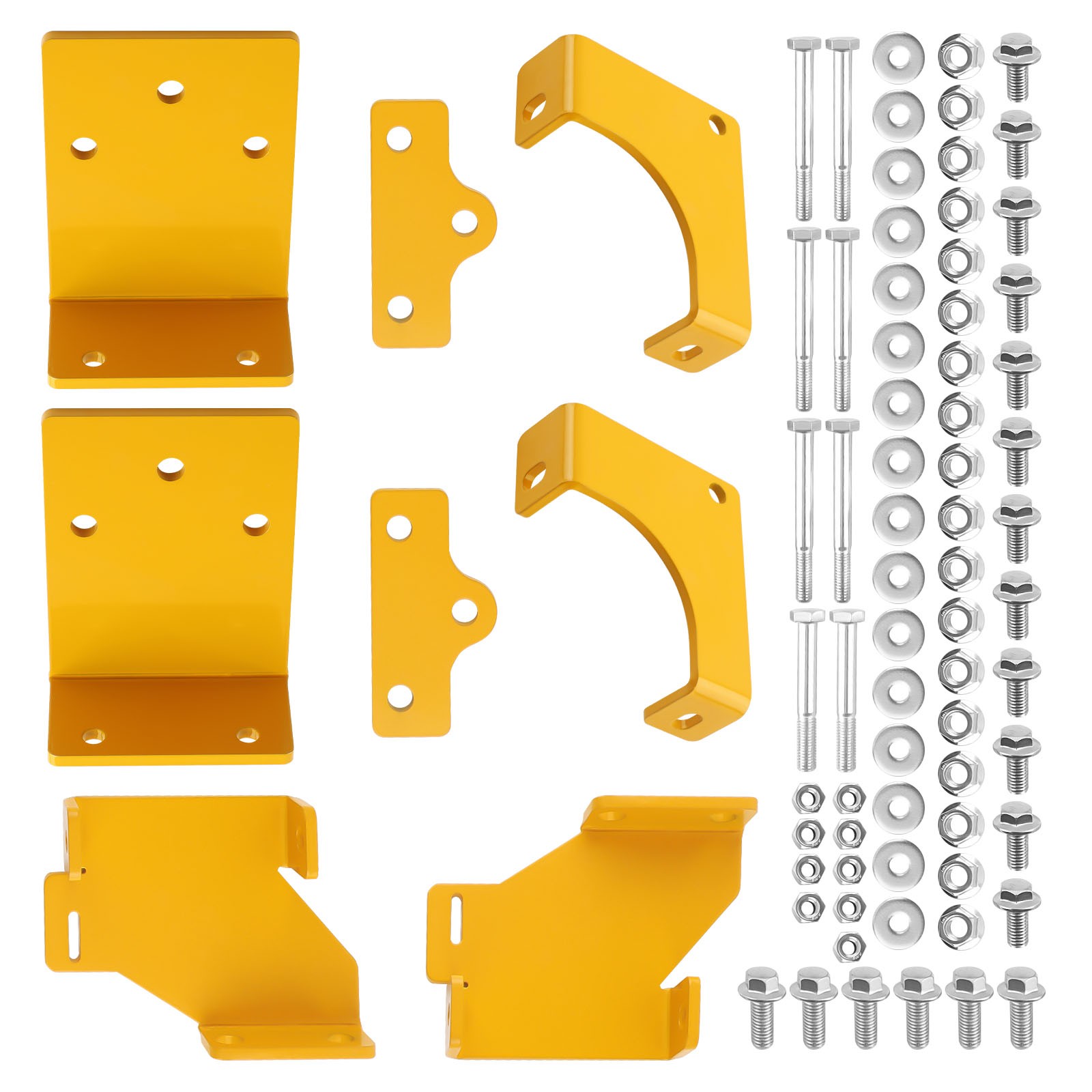 1 Pair Universal 45 Deg Fixed Side Mount Steel Brackets For Sparco Bucket Seat