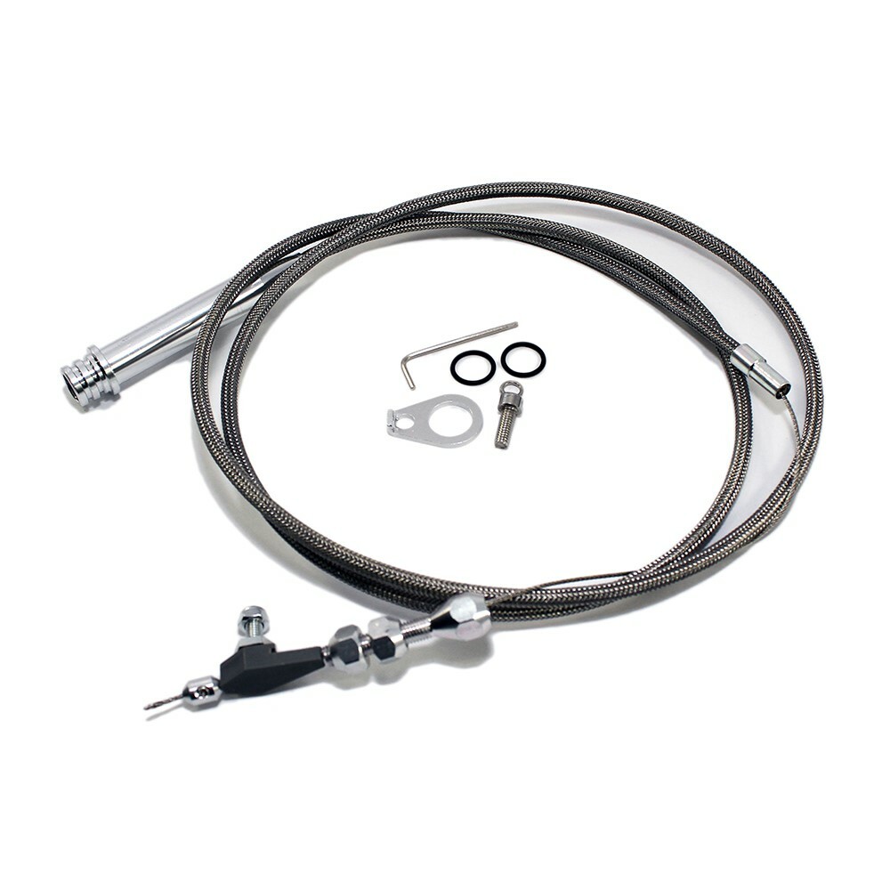 Chevy/GM 700R4 Transmission Stainless Steel Braided Detent Kickdown Cable Detent