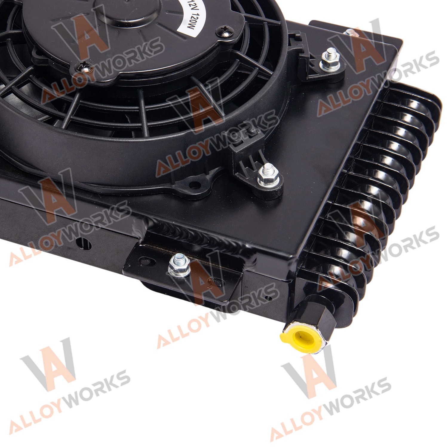 Transmission Oil Cooler+Shroud+6” 120W Fans Kit For GVW Max 40,000 40K LPD47391