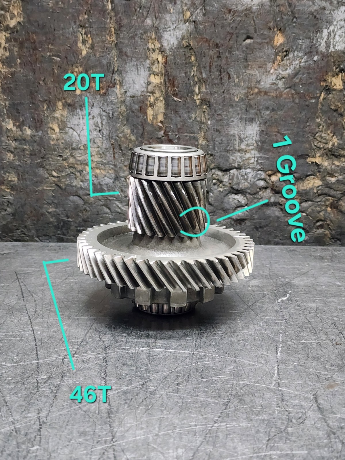 U760E U760F TRANSMISSION GEAR 20T & 1 GROOVE PINION 46T DRIVEN TRANSFER GEAR