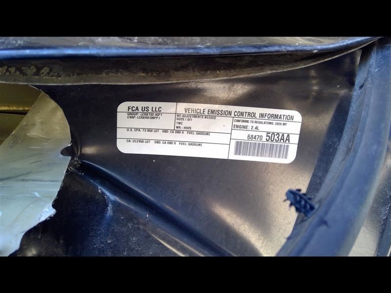 Automatic Transmission 2.4L Opt Dfh Fits 20-23 CHEROKEE 10373080
