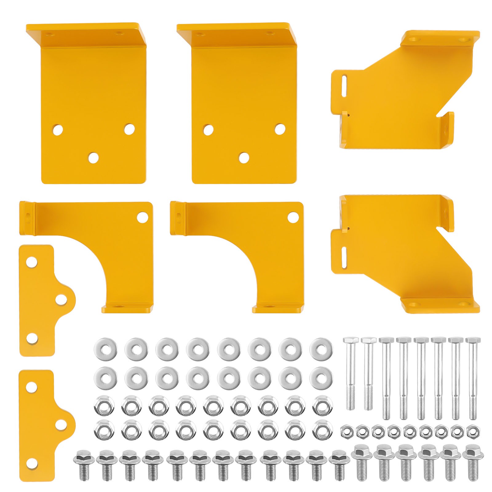 1 Pair Universal 45 Deg Fixed Side Mount Steel Brackets For Sparco Bucket Seat