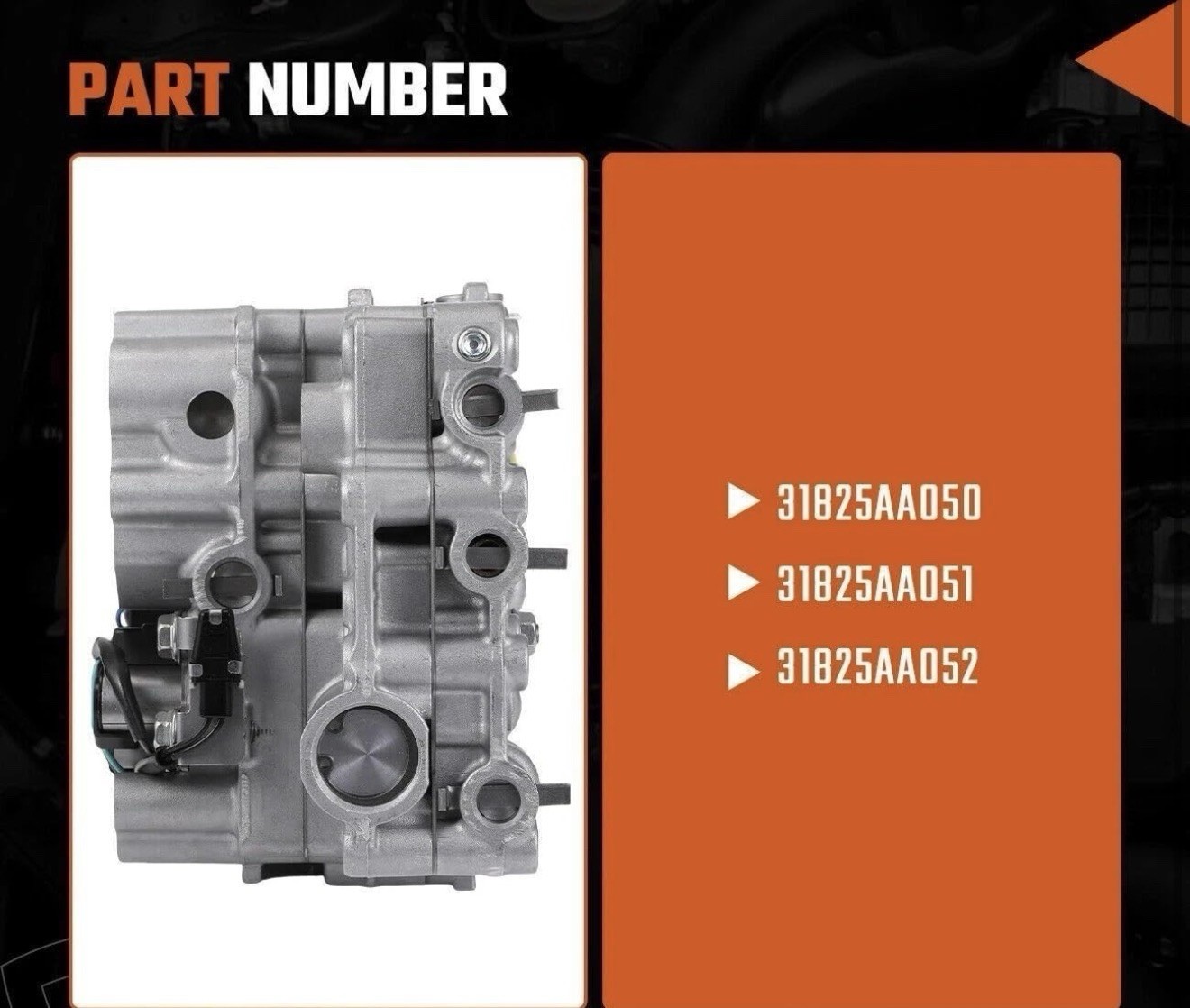 TR580 CVT Transmission Valve Body Fit Subar-u Outback Impreza 2.5L 31825AA050