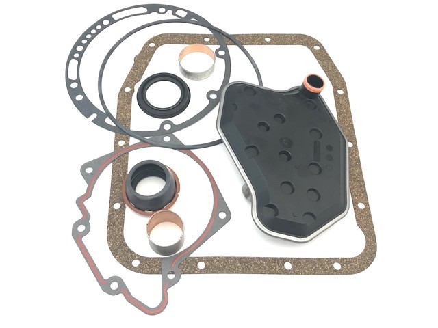 4R70W Transmission Cork pan & Silicone Tail Gasket w Filter & Seal Kit 2WD 4X4