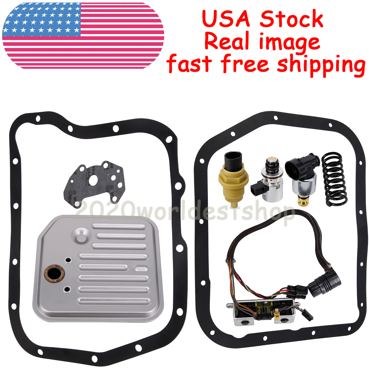For Dodge A518 A618 46RE 47RE 98-1999 Full Valve Body Solenoid Sensor Overdrive