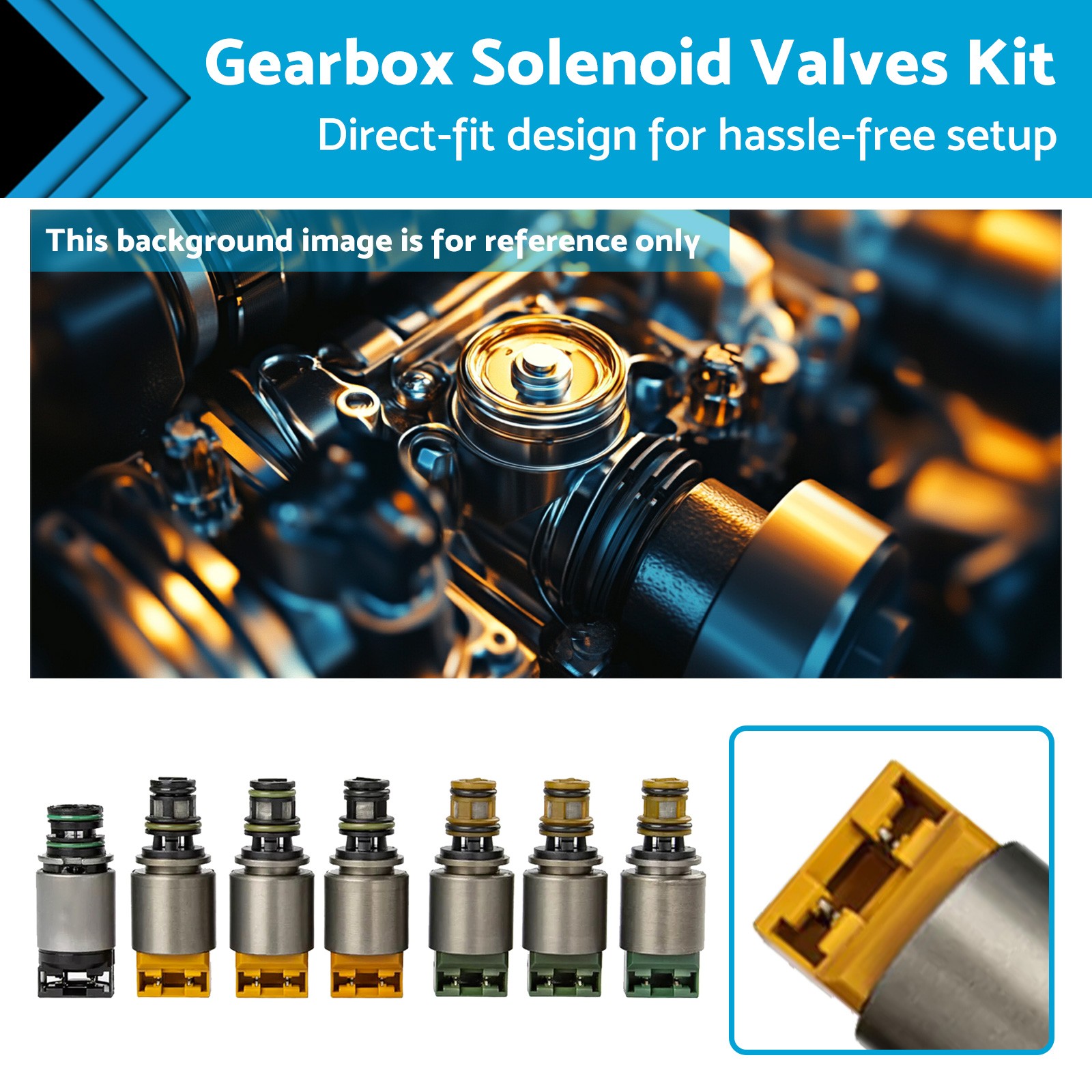 Gearbox Solenoid Valves Kit Suitable For BMW Audi Ford Lincoln For 6hp-19/6hp-26