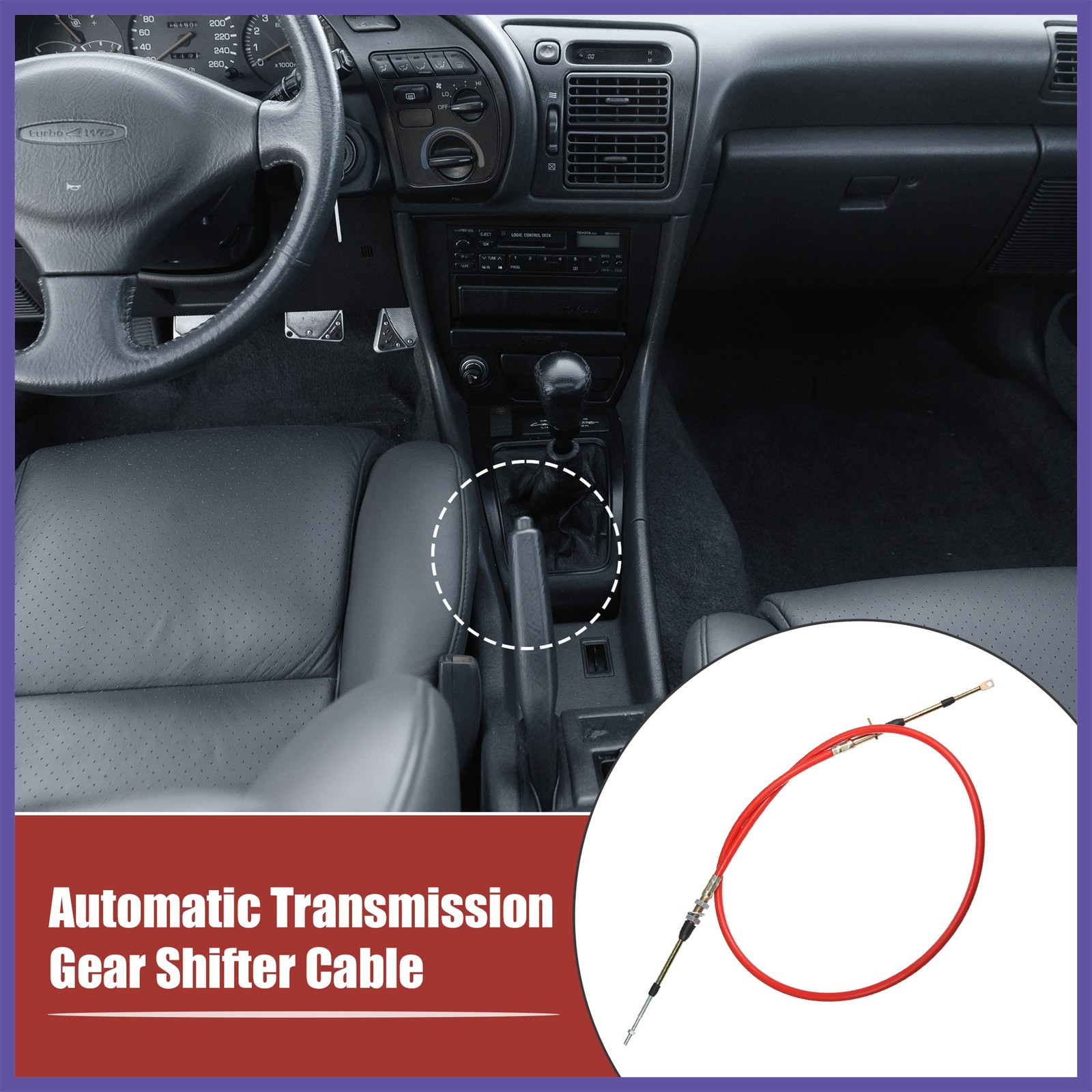 5Ft Automatic Trans Gear Shift Cable 80605 for B&M Shifters w/ Eyelet End