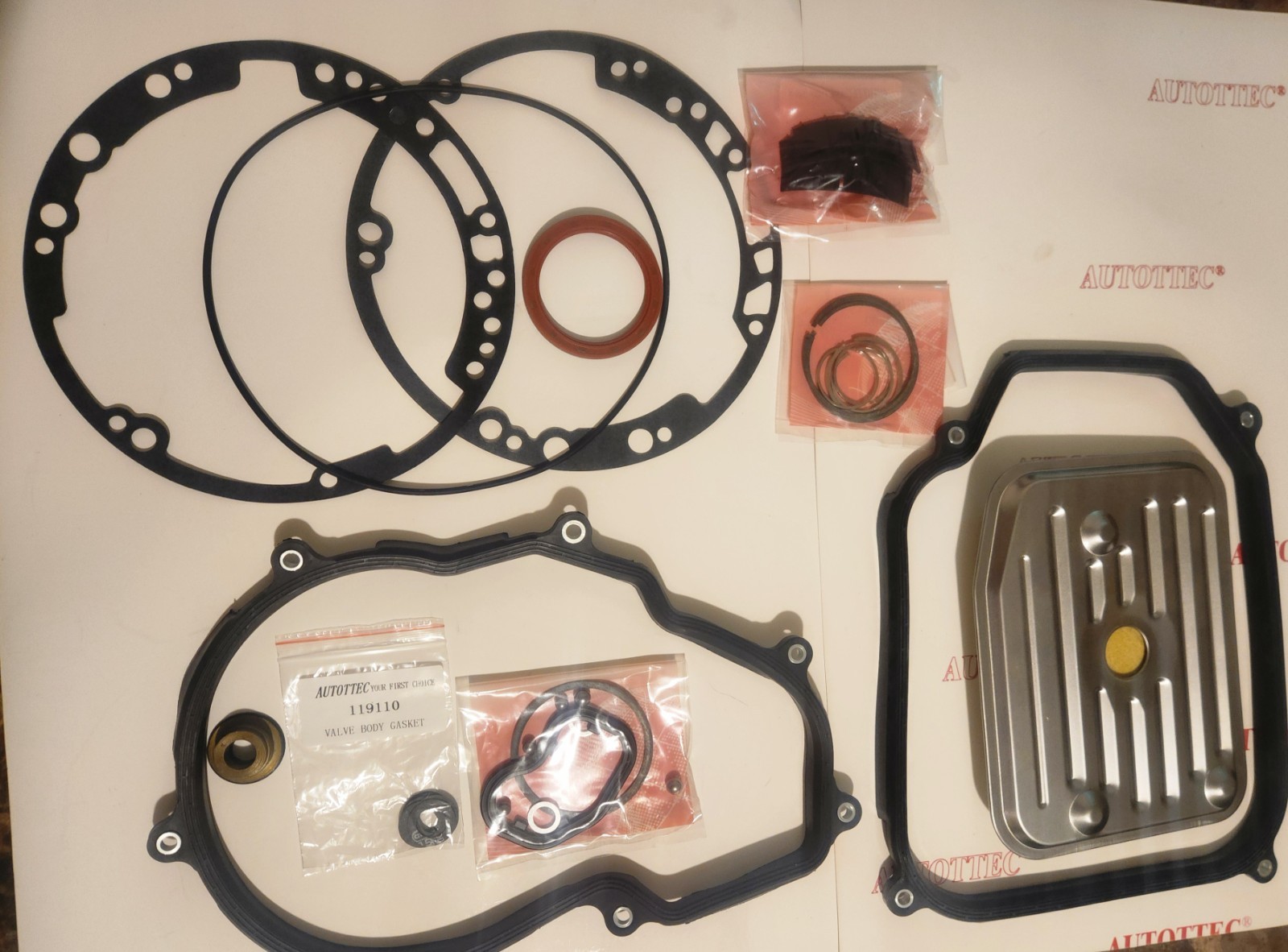 VW096/01M Transmission Filter kit & Ring kit complete & Pump seal kit Year 89-up