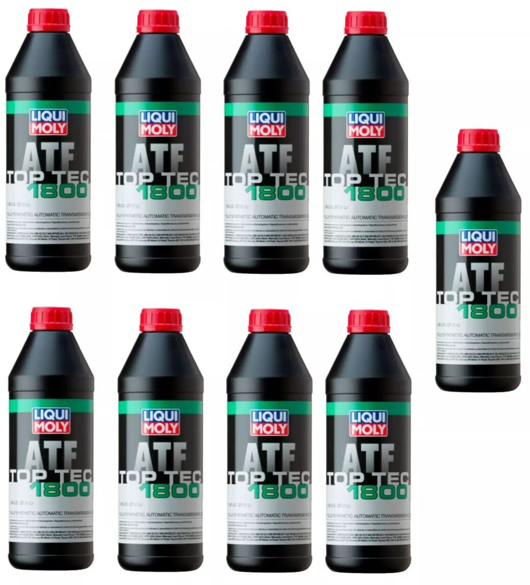 9x LiTer Liqui Moly ATF TOP TEC-1800 Auto Transmission Oil Fluids For BMW VERiFy