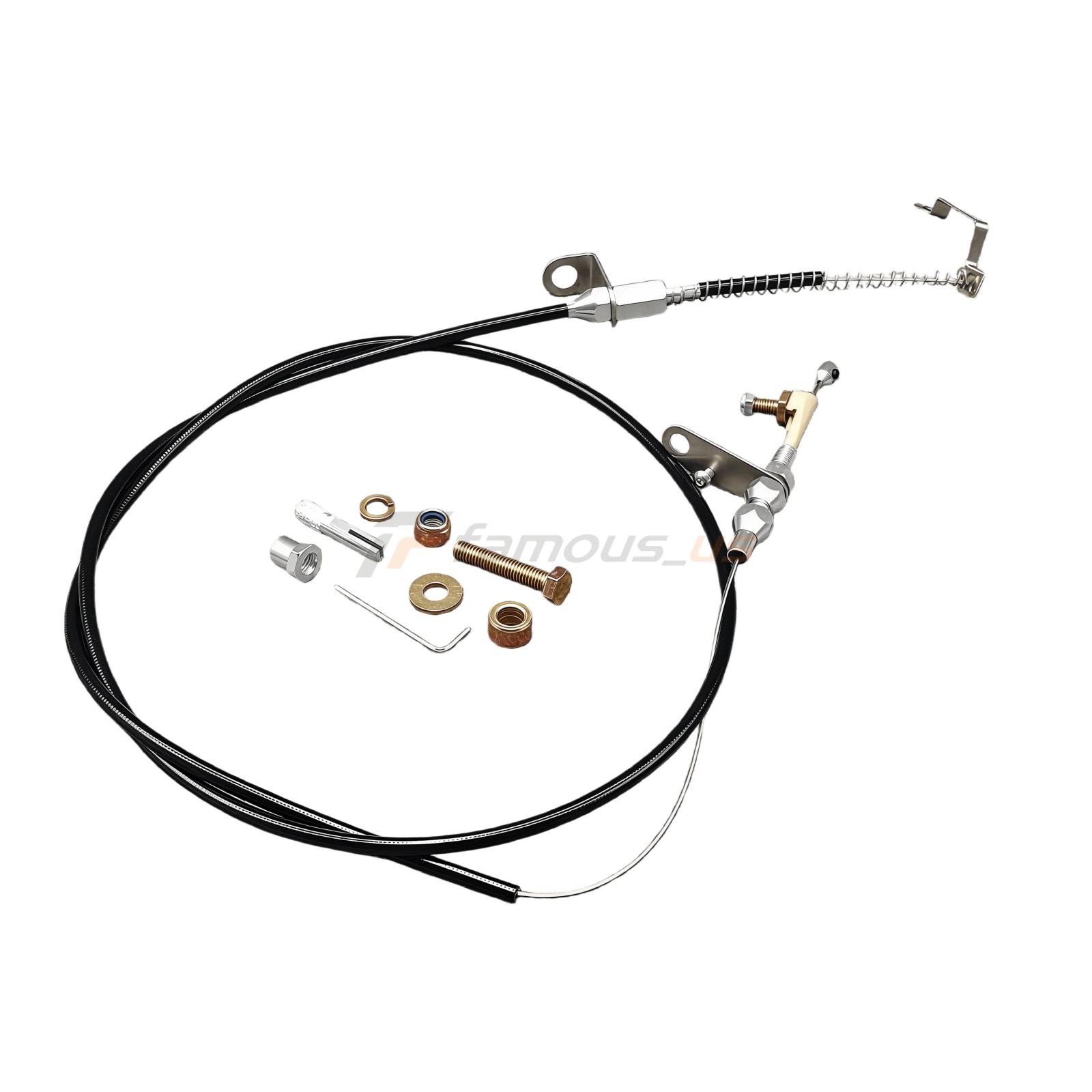New Black Kickdown Cable Kit Fits For Ford/AOD Lokar KD-2AODU