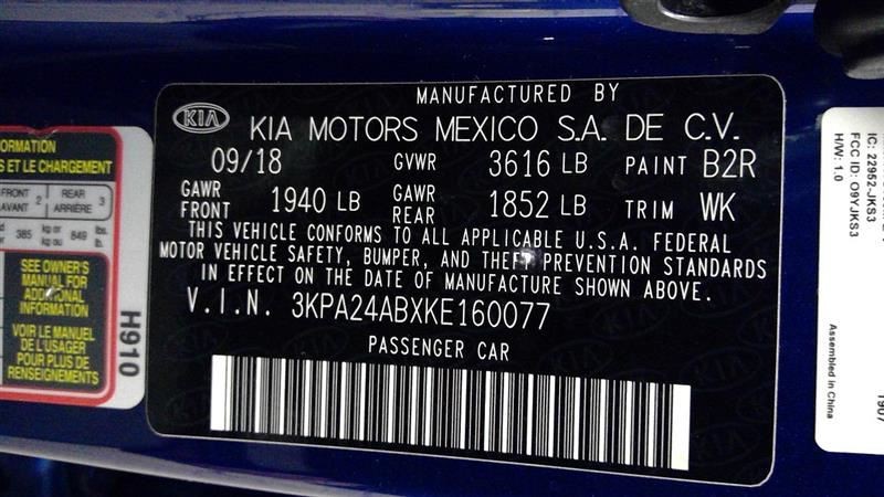 6 Speed Automatic Transmission 450002F410 Fits 18-19 Accent and Rio 2188276
