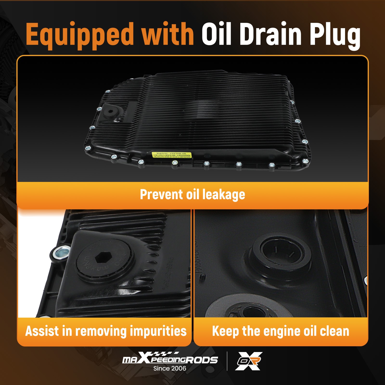Trans Oil Pan Kit for Jaguar XJ XJ8 2004-2012 LR007474 Filter Assembly