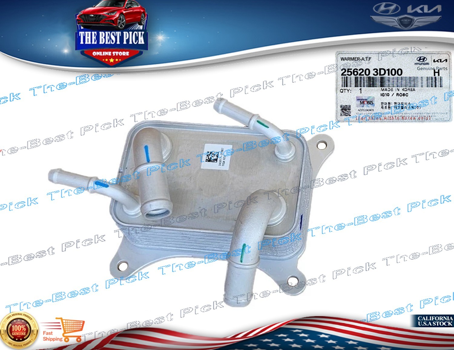 ⭐GENUINE⭐Transmission Cooler Warmer 21-25 HYUNDAI Santa Fe Tucson OEM 256203D100