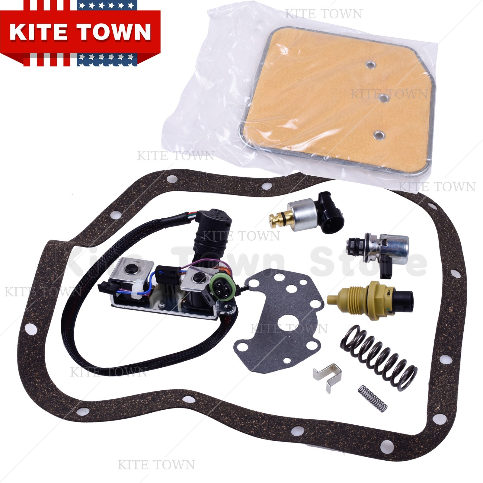 Transmission Filter Kit & Solenoid & Sensor For Dodge Ram 2000-Up A518 46RE 48RE