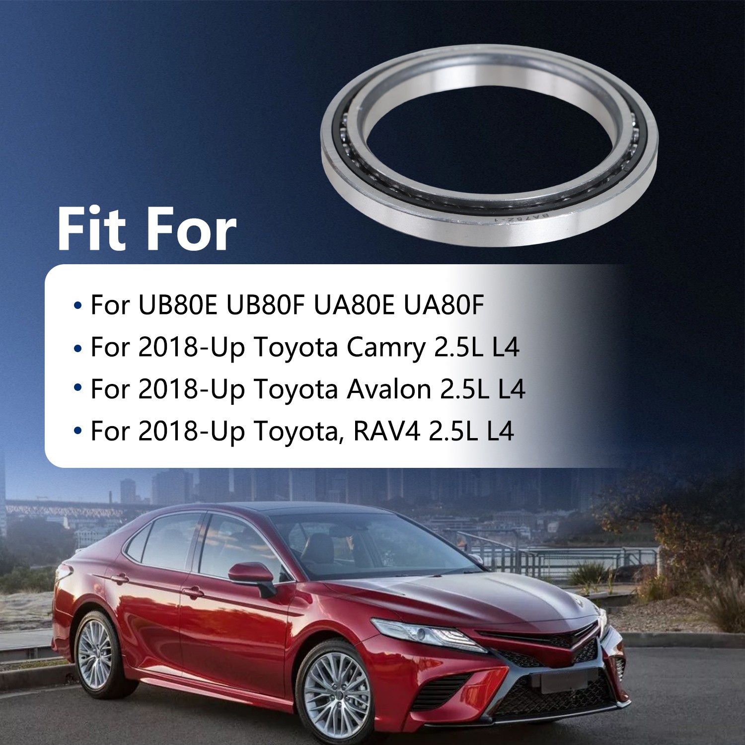 1x UA80E UA80F Angular Gearbox Ball Bearing Fit for Toyota L4 2.5L