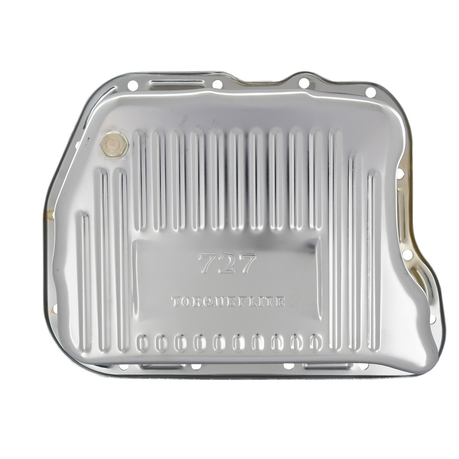 Chrome Steel Transmission Pan Fits Chrysler Dodge Mopar 727 Torqueflite Ribbed
