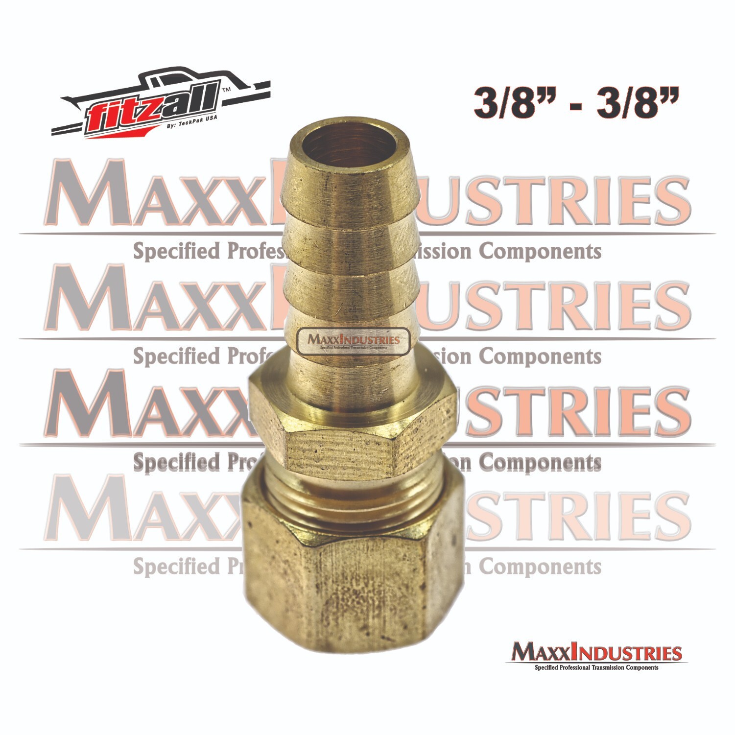 Automatic Transmission Cooler Line Fitting 3/8″ Compression Brass Barbed