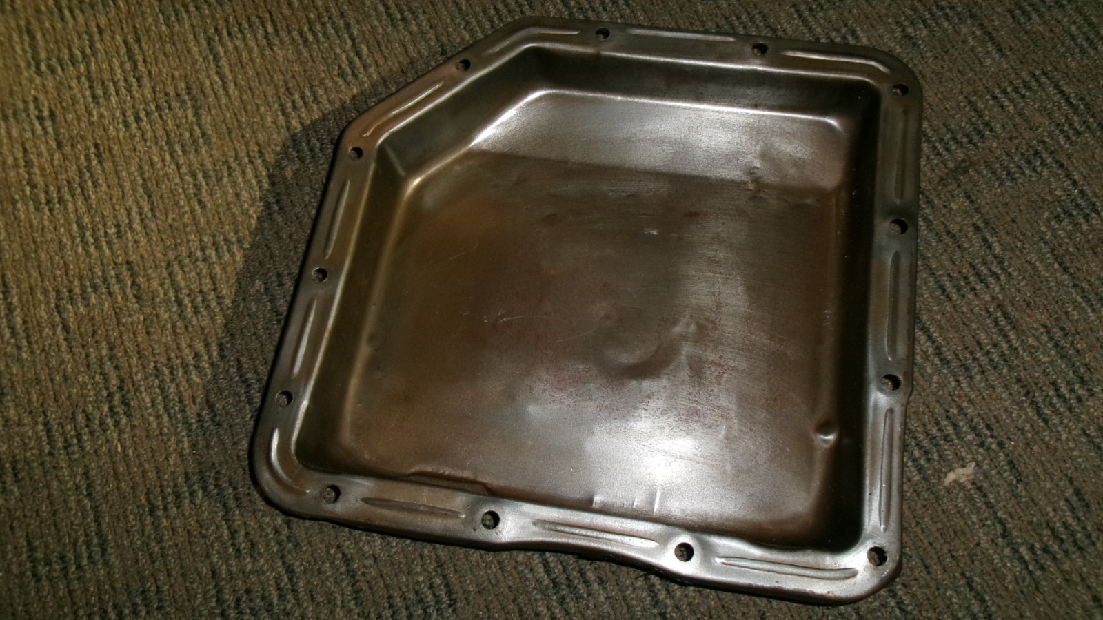 Clean Used Steel OEM Chevy/GMC/GM TH350 Turbo 350 Transmission Pan Stock Depth