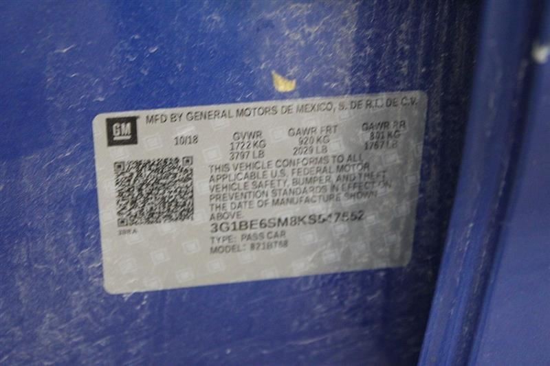 Automatic Transmission Gasoline Fits 19 CRUZE 2863912