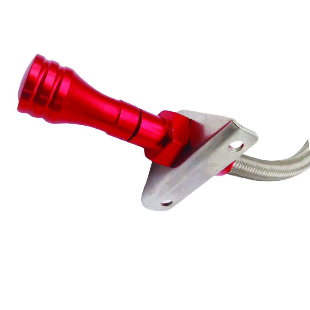 Flexible Automatic Transmission Dipstick For CHEVY GM 400 Turbo SBC BBC Red