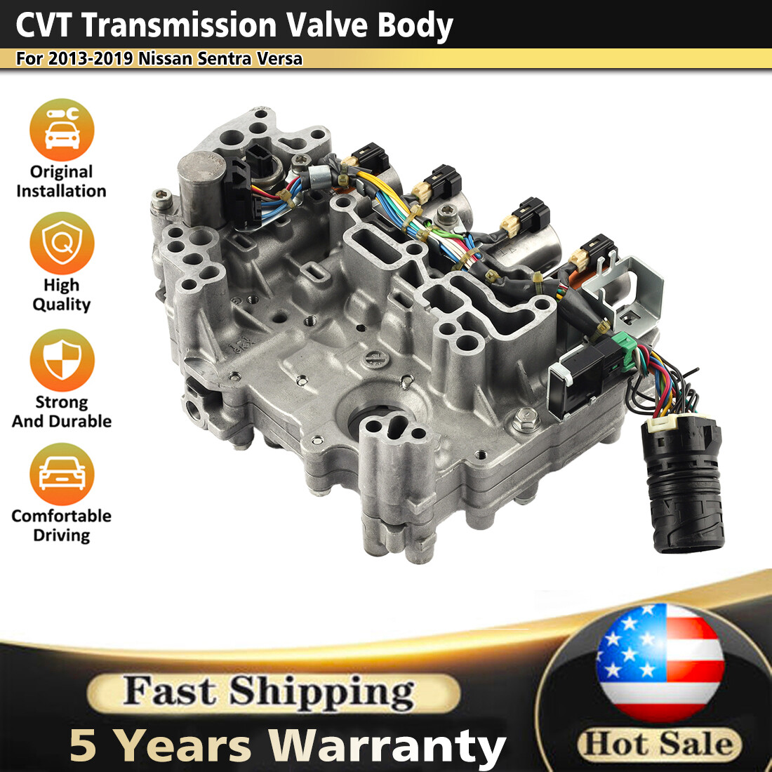 JF015E CVT Transmission Valve Body RE0F11A For 13-19 NISSAN SENTRA 1.8L Versa