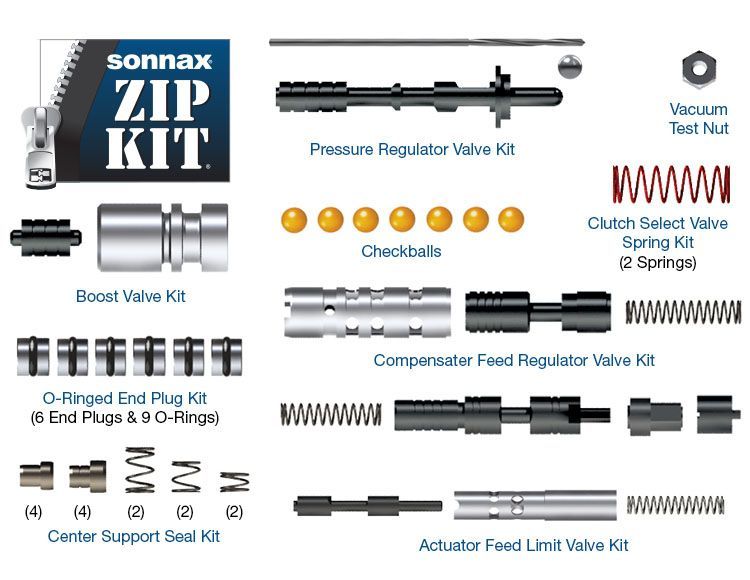 6L45 6L90 ZIP 6L45 6L90 Transmission ZIP SONNAX GM ZIP KIT Boost Check Valve etc